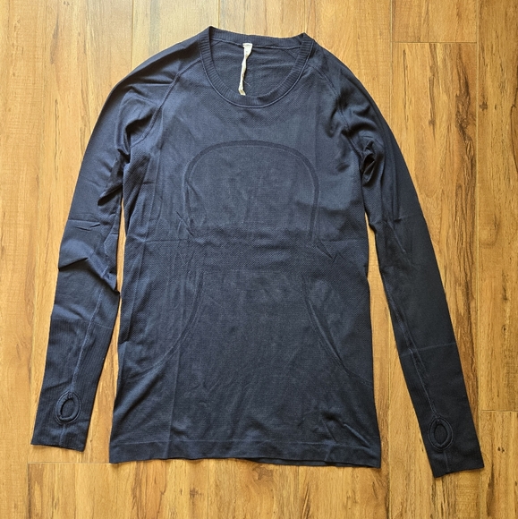 Lululemon Swiftly Tech Long-Sleeve Shirt Size 10 color blue - Picture 1 of 4